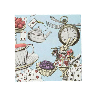 Alice in Wonderland Cocktail Napkins by Talking Tables