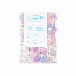 Butterfly Artisan ConfettiOur hand-pressed Artisan Confetti is the highest quality confetti available. Fully separated and pressed from American made tissue paper for the most beautiful colorStudio Pep