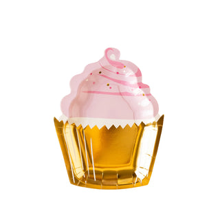 Cupcake Paper PlateSpoil yourself with sweetness! These Cupcake Paper Plates are the perfect way to make your valentine's day celebration extra special. With a beautiful pink and gold My Mind’s Eye