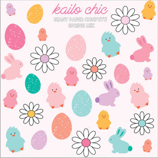 Easter Giant Paper Confetti perfect for Easter party decorations by Kailo Chic.