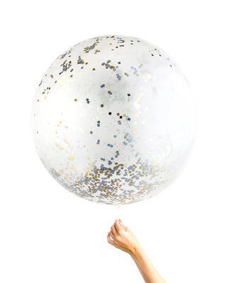 Jumbo Confetti BalloonWhether you're going for a burst of color or something that sparkles, our 36” Jumbo Confetti Balloons are sure to make an impact. We use the highest quality latex baKnot & Bow
