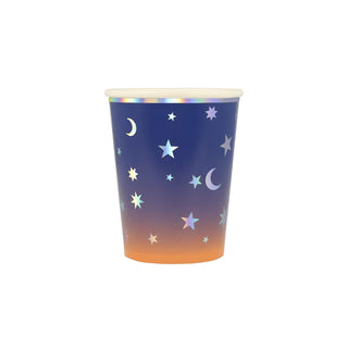 Making Magic Star CupsThese on-trend ombre cups magically capture the night sky, making them ideal for your extraordinary celebration. They're perfect for witch or wizard parties, HalloweMeri Meri