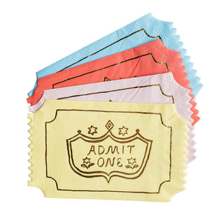 Off to the Fair Admit One Napkins by Daydream Society