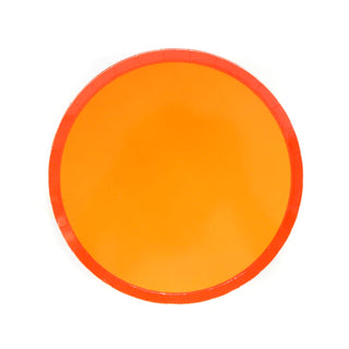 Orange Color Blocked Paper Plate by kailo chic