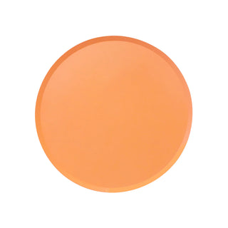 A round Tangerine Party Plate from Loop by Frankie on a white background.