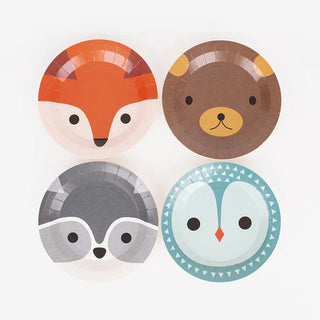 Forest Animal PlatesDine like a wild animal with these Forest Animal Plates! Featuring an array of adorably eccentric woodland creatures, these plates will bring a lot of life to your dMy Little Day