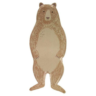 Brown Bear Large Plates
Kids will love these big brown bear plates. They are ideal for a woodland themed party or whenever you want to bring the beauty of nature to the party table.

They Meri Meri