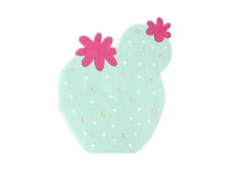 CACTUS NAPKINSThese delightful shaped napkins will add some fun and colour to your celebration. They have lovely gold detailing and will add some style to your party table. 
Pack Party Deco