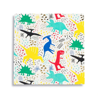 Dinomite Large NapkinsROAR! These napkins feature bold colors and gold foil-pressed elements, these dinosaur napkins are definitely dino-mite!

Illustrated by Carolyn Suzuki
Paper Lunch NJollity & Co