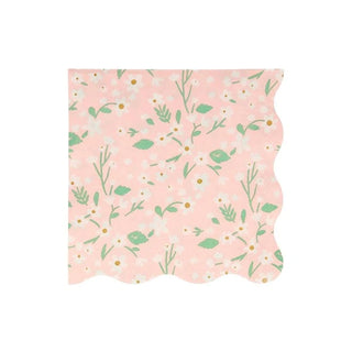 Ditsy Floral Large NapkinsAdd a touch of springtime beauty to your party table with these delightful large napkins. They feature a fabulous floral pattern with a stylish scalloped edge.

ThesMeri Meri