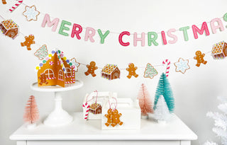 DIY Gingerbread HouseThis DIY gingerbread house craft kit makes a fun Holiday activity with kids. Decorate the blank gingerbread house with candy stickers. It makes a great centerpiece fMerrilulu