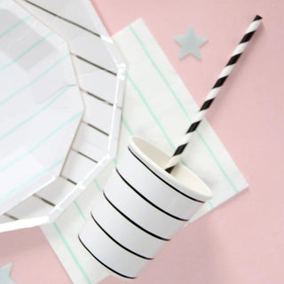 Frenchie Striped Ink 9 oz CupsOoh la la! Inspired by the iconic french breton stripe, these striped napkins are anything but basic. Let them stand alone or mix and match with another pattern to cDaydream Society
