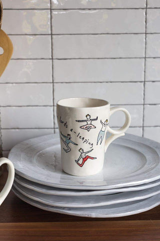 TEN LORDS A-LEAPING MUG by Accent Decor