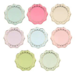 Paris Side PlatesWe're delighted to collaborate with Laduree, the restaurant, tea room and macaron specialist, to create these beautiful plates. The exquisite colors, gold foil desigMeri Meri