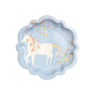 Magical Princess Small PlatesThese gorgeous unicorn plates are perfect to serve treats to all your guests attending the magical princess party.

Scallop edge
Neon print &amp; gold foil detail
PaMeri Meri