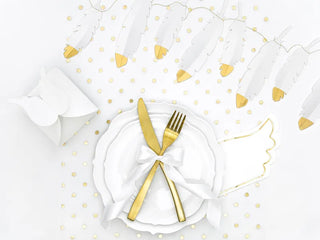 Wings NapkinsPaper napkins Wings, white with gold metallic print, 
size after unfolding: approx. 32 x 20 cm(1 pkt / 20 pc.)Party Deco