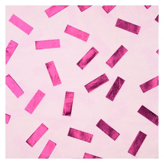 PINK CONFETTI NAPKINS
Pink Confetti napkins are a stylish addition for any occassion. The pink foil metallic accent is printed on 6.5"x 6.5" quality 3 ply absorbant paper that is soft yeWe Love Sundays