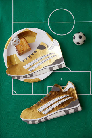 Party Champions Soccer PlatesFuel up ready to party or play the game with these Soccer Plates. Stack the sandwiches, chips and party foods onto these fun soccer ball shaped plates with goil foilTalking Tables