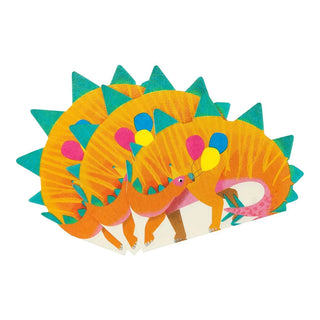 Party Dinosaur Shaped NapkinsThese dino shaped napkins are for the party-saurus in you! 
Contains 16 napkins
Size: 9.84inTalking Tables