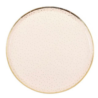 Peach & Gold Party PlatesThese Peach Paper Party Plates are fab for any occasion, the gold dotted design will add a subtle shimmer to your celebtations.Easily upgrade your party food with thGinger Ray
