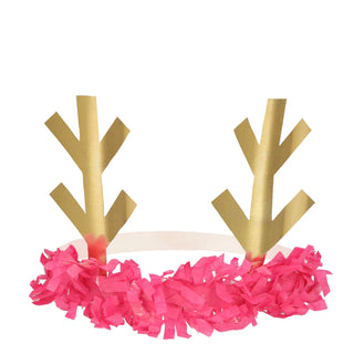 Reindeer Fringe Antler HeadbandsWhy wear plain party hats this Christmas when you can wear these? Children and adults alike will love the fun of wearing reindeer headbands with vibrant tissue fringMeri Meri