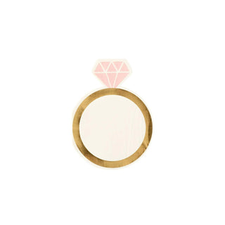 Ring Shaped Paper Cocktail Napkin• Includes 18 paper ring shaped cocktail napkins• approximately 6.5" tall and 4.75" wide• gold foil accentsMy Mind’s Eye