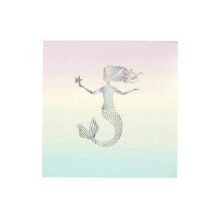 We Heart Mermaids Large Paper Napkins by Talking Tables