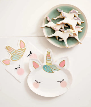 We Heart Unicorns Face Napkins by Talking Tables