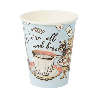 Alice in Wonderland Recyclable Paper Cups by Talking Tables