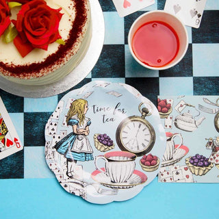 Alice in Wonderland Paper Plates by Talking Tables