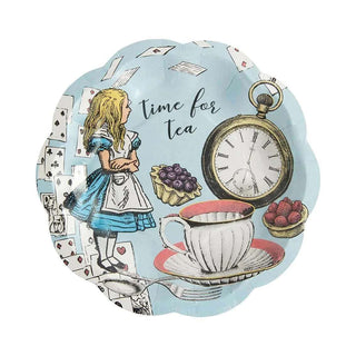 Alice in Wonderland Paper Plates by Talking Tables