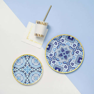 Amalfi Blues Large PlatesInspired by Italian tiles, these decorative plates are an easy way to create a vibrant tablescape. Let them take center stage, or pair them with other patterns for aCoterie Party Supplies