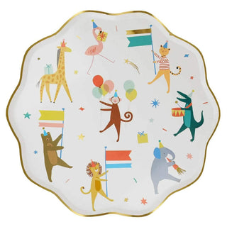 Animal Parade Dinner Plates
Our Animal Parade range is perfect for baby showers, babies and young children's parties. With bright colors and adorable animals these plates will give a wow-factoMeri Meri