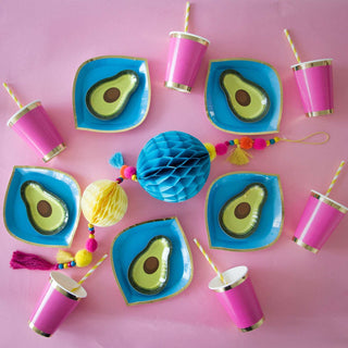 Avocado Canapé PlatesSuper cute avocado canapé plates perfect for any fiesta! They pair well with our spicy bottle canapé! 
- Paper canapé plates 
- Approx 5.5 x 3.5" 
- Pack of 8Jollity & Co