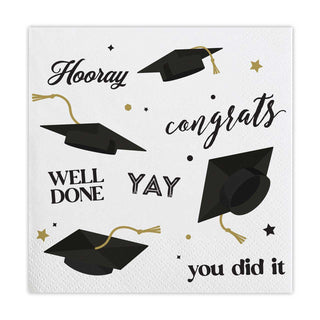 Graduation Multi Beverage Napkins 
Celebrate your grad with these multi-beverage napkins! Perfect for any party, this set of 20 napkins will have your guests covered for all their drink spills whileSprinkle BASH