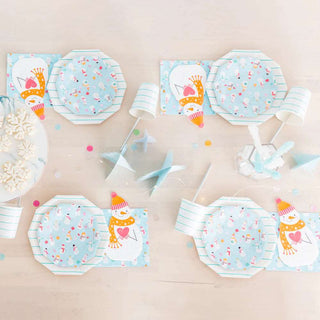 Blizzard Buddies Large NapkinsThe cutest and jolliest buddies around! Featuring a pastel color palette and shiny silver these napkins make winter magic come to life!

Package contains 16 paper naJollity & Co