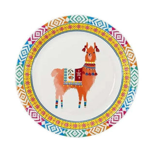 Boho Medium Paper PlatesWant to brighten your party with summery feelings? Can't get over with adorable llamas? These round plates with llama design will be your perfect match. 
These plateTalking Tables