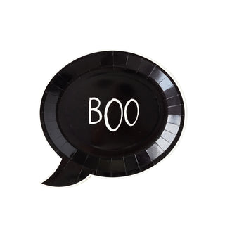Boo! Shaped Paper Plate