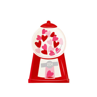 Bubblegum Machine Shaped Paper PlateBring the nostalgia of the bubblegum machine to your Valentine’s Day dinner with this fun paper plate! Shaped like a classic machine complete with hearts, it’s perfeMy Mind’s Eye