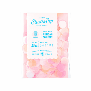 Candy Artisan ConfettiOur hand-pressed Artisan Confetti is the highest quality confetti available. Fully separated and pressed from American made tissue paper for the most beautiful colorStudio Pep