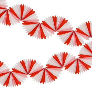 Candy Cane Stripe Honeycomb GarlandReady, steady, decorate! This statement Christmas garland is ready to hang in seconds. The combination of red, pink and white fan shapes, reminiscent of a striped caMeri Meri