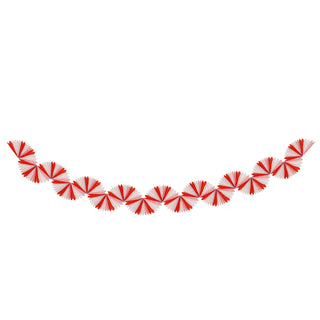 Candy Cane Stripe Honeycomb GarlandReady, steady, decorate! This statement Christmas garland is ready to hang in seconds. The combination of red, pink and white fan shapes, reminiscent of a striped caMeri Meri