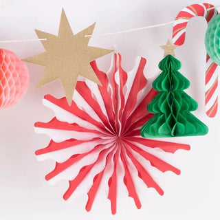 Christmas Honeycomb GarlandThis gorgeous garland will make your home look absolutely stunning during the holidays. It is beautifully designed and crafted with 3D honeycomb details, and seasonaMeri Meri