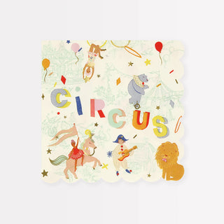 A Circus Large Napkin from Meri Meri, perfect for a circus party.