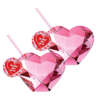 Pink Disco Heart TumblerThis sassy Pink Disco Heart Tumbler is perfect for the party monster in you! While you may not be able to bring the fun of the disco to work with you, you can at leaPacked Party