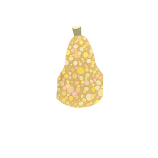 Description: Add a festive touch to your Thanksgiving with the Gourd Large Napkins from Jollity & Co, featuring an illustration of a pear adorned with a whimsical, dotted pattern in shades of yellow, pink, and beige.