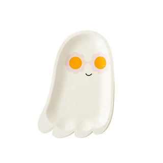 Sunny Ghost Shaped Paper Plate