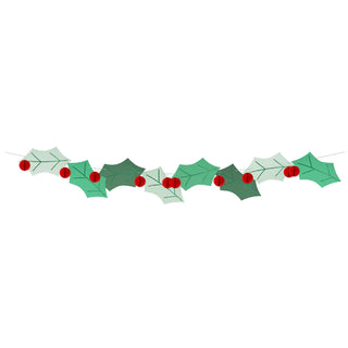 Honeycomb Holly GarlandDeck the halls with boughs of holly! This beautiful Christmas garland, with 3D honeycomb holly berries and glittery leaves, is perfect to place in the hallway, in thMeri Meri
