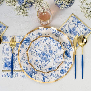 BLUE & GOLD BELLA ASSORTED PLASTIC CUTLERY by Sophistiplate