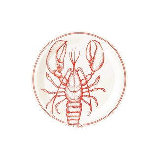 An illustration of a lobster on a My Mind's Eye Lobster Paper Plate.